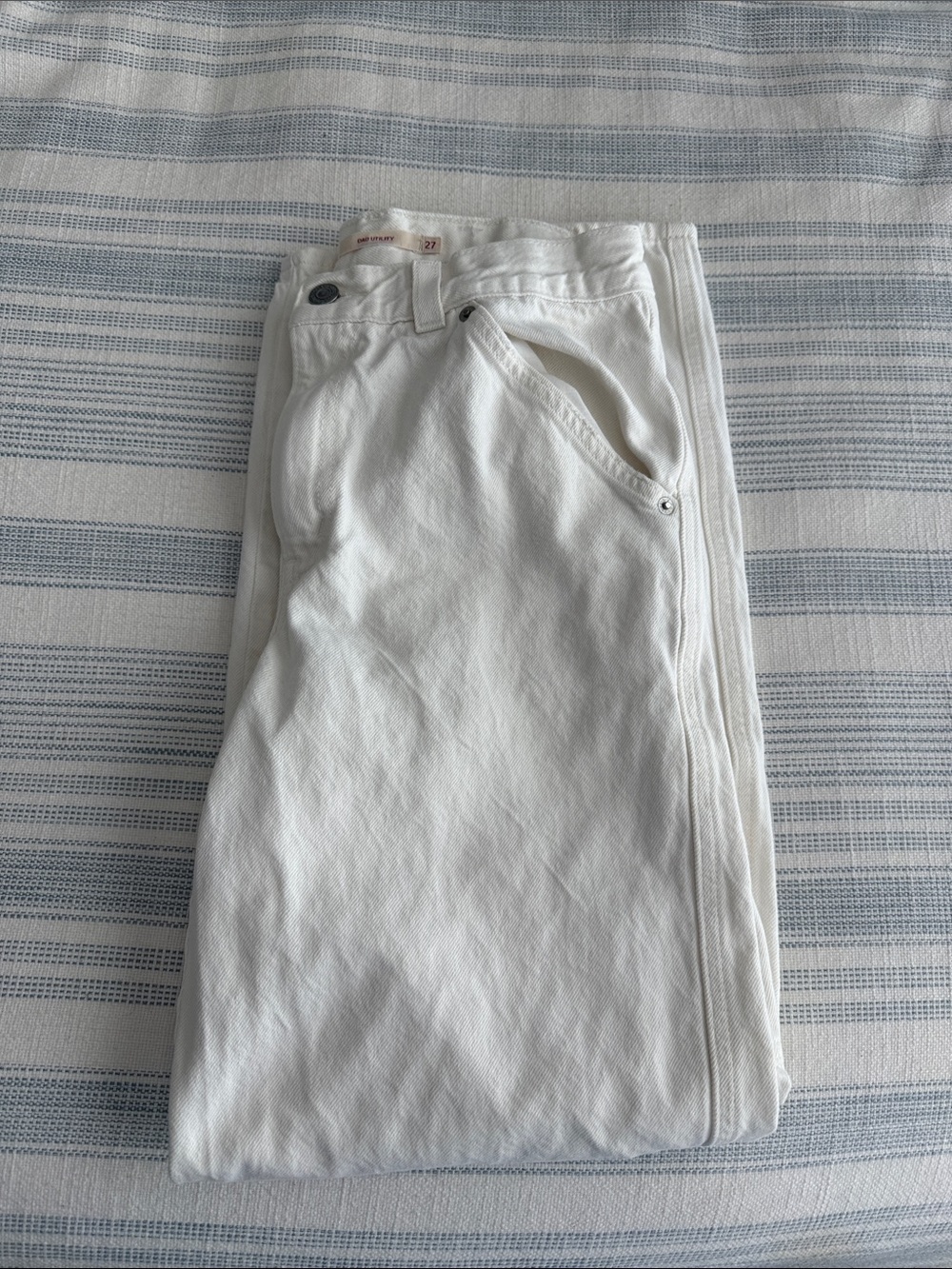 Levi's Premium Women White Jeans - Size 27 - Picture 3 of 5